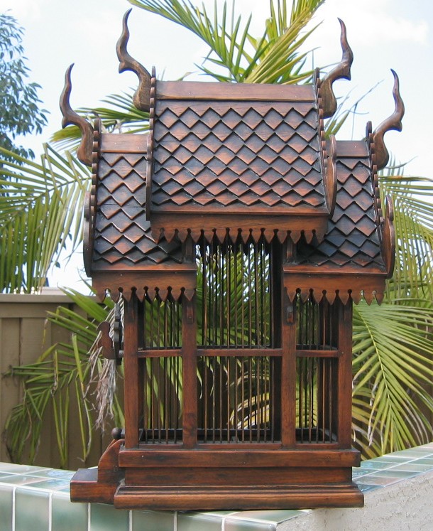 Teak Wood Thai Bird House