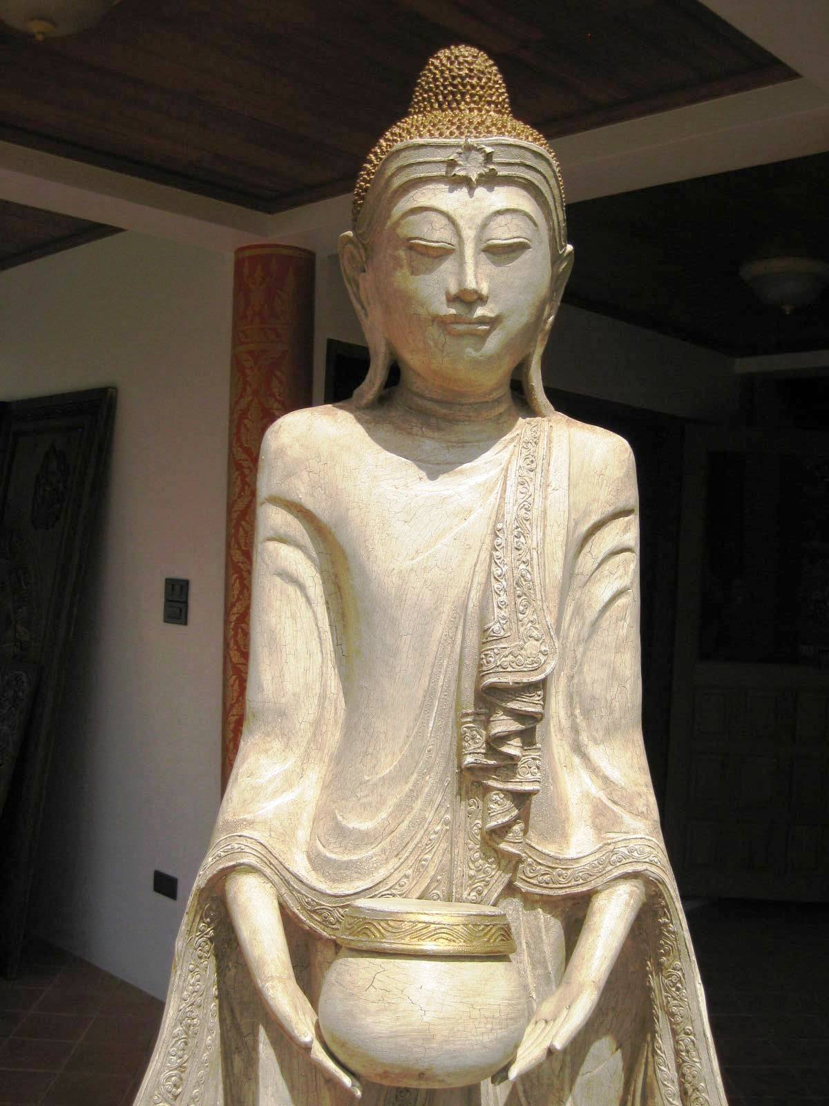Extra Large Thai Standing Buddha with begging bowl