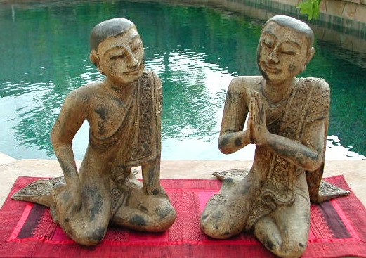 Pair of Medium Buddhist Disciples