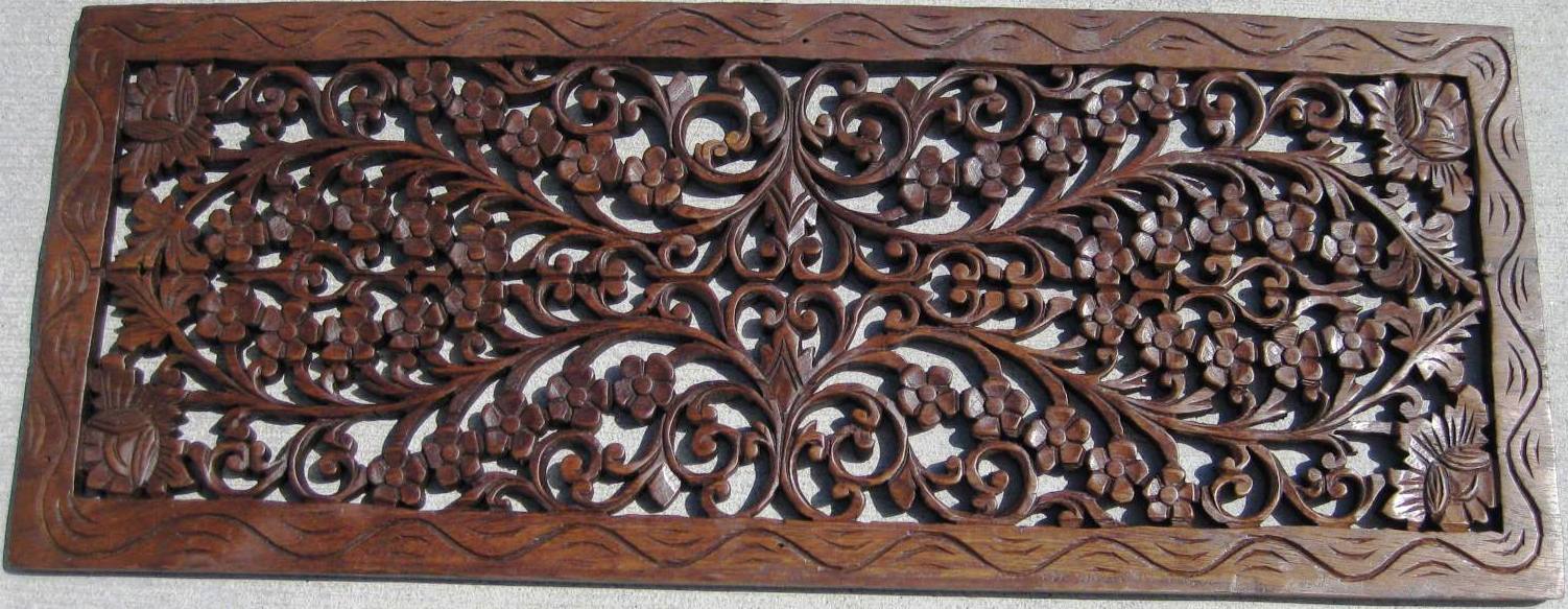 1'x3' teak panel oak finish