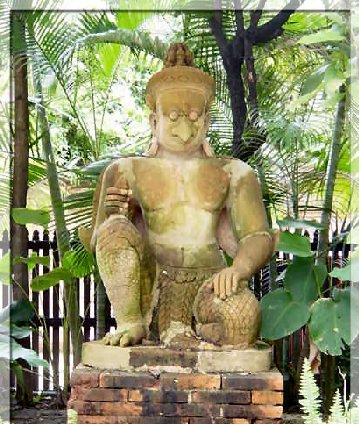 Terra Cotta Garuda Statue