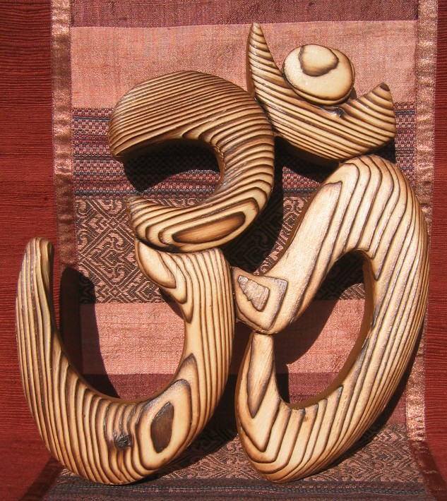 Handcarved Ohm Mantra India