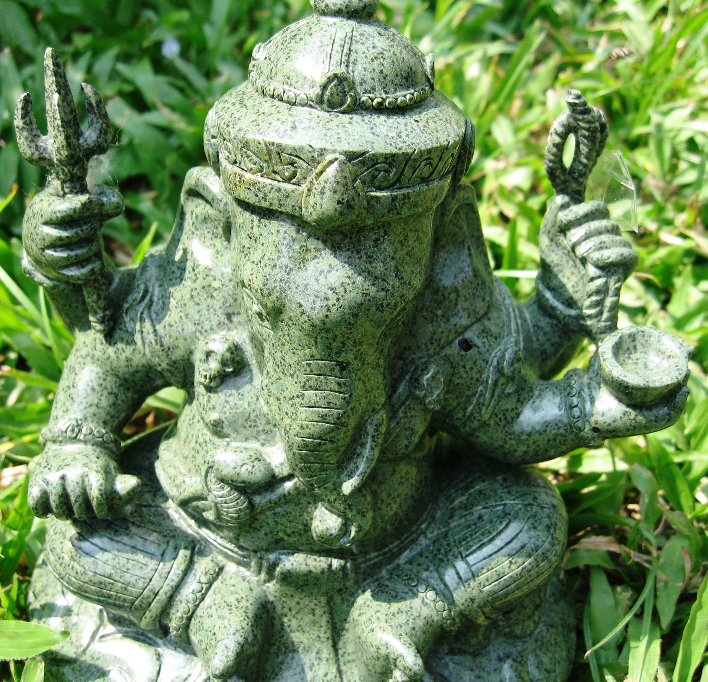 Hand Carved Stone Ganesh Statue