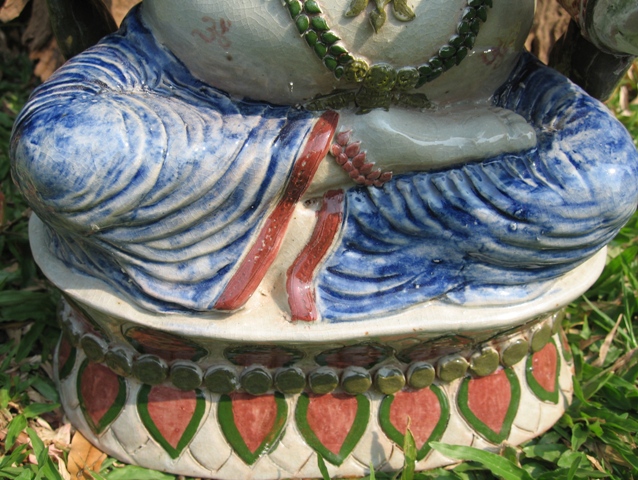 Hand Made Celadon Ceramic Ganesha, Sukothai, Thailand