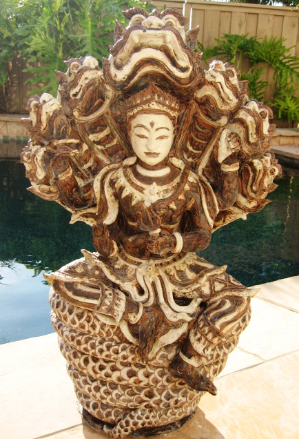 Shiva on Naga Celadon Sukothai, Thailand