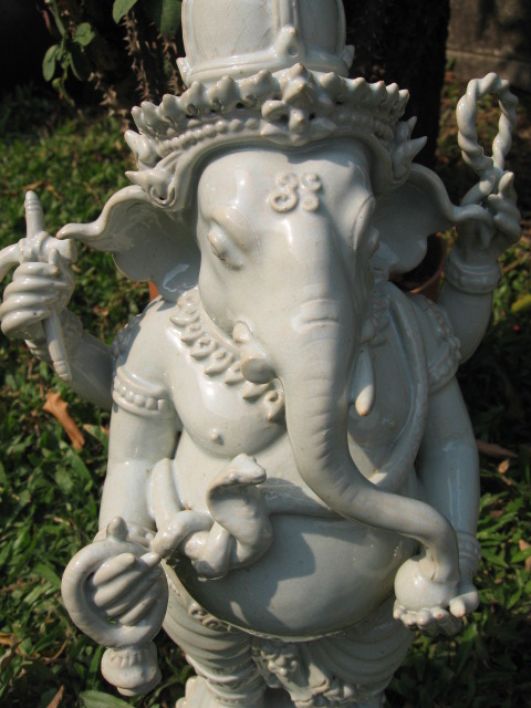 White Celadon Ganesh from Sukothai