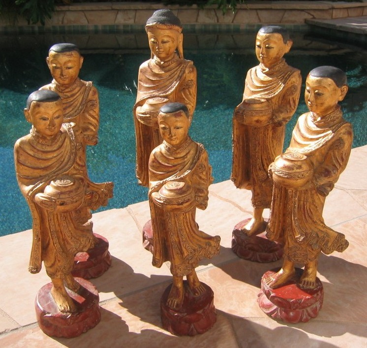 Buddha & Disciples Set Myanmar