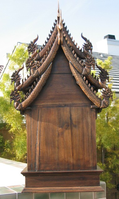 Teak Wood Thai Spirit House Large
