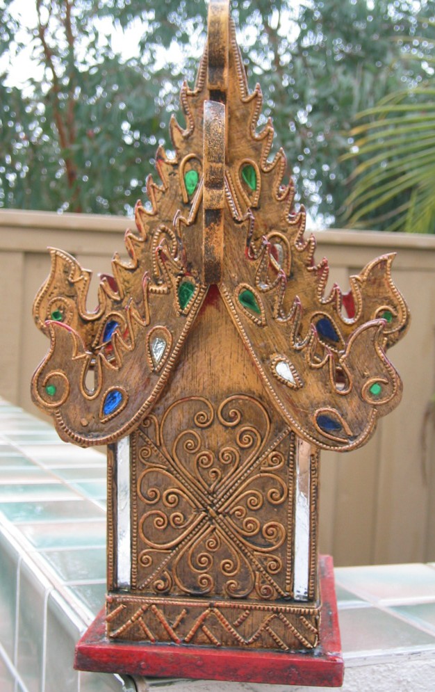 Thai Spirit House Decorative Glasses
