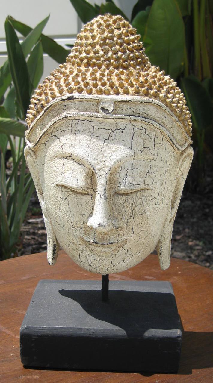 Half Buddha Head on Stand