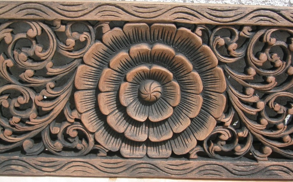 1' x 6' teak wood panel