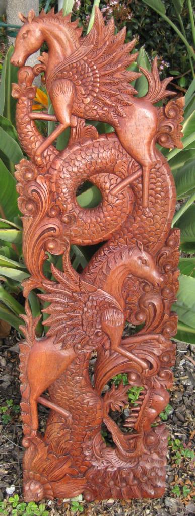 Dragon & Horse Bali Panel